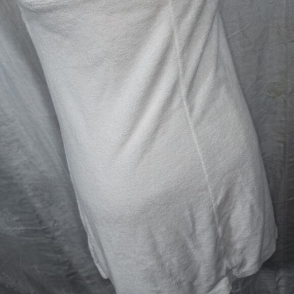 RALPH LAUREN sz L White Terry Cloth Halter Cover Up Dress Gold Pony - Picture 7 of 12